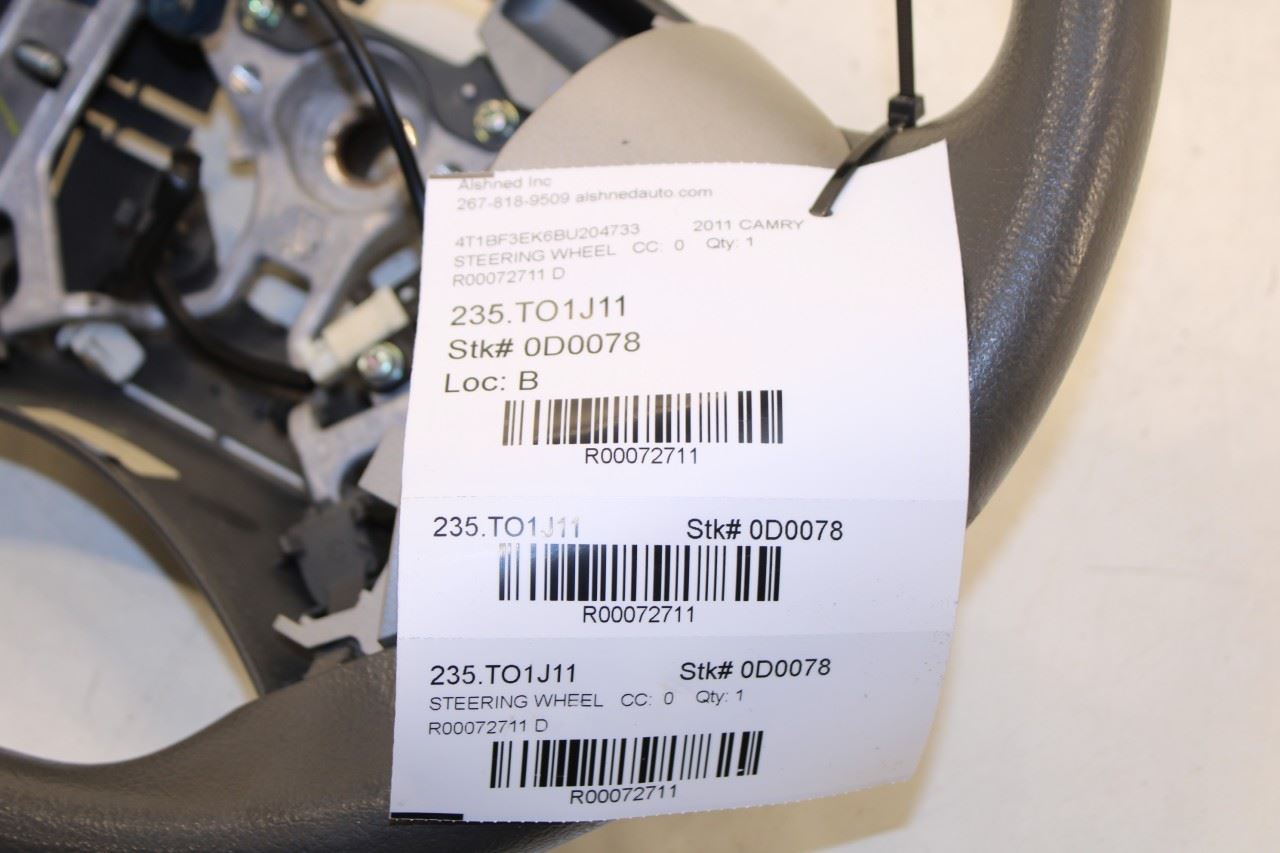 07-11 Toyota Camry LE 2.5L FWD Steering Wheel w/ Control Buttons 45100-06D60-B0 - Alshned Auto Parts