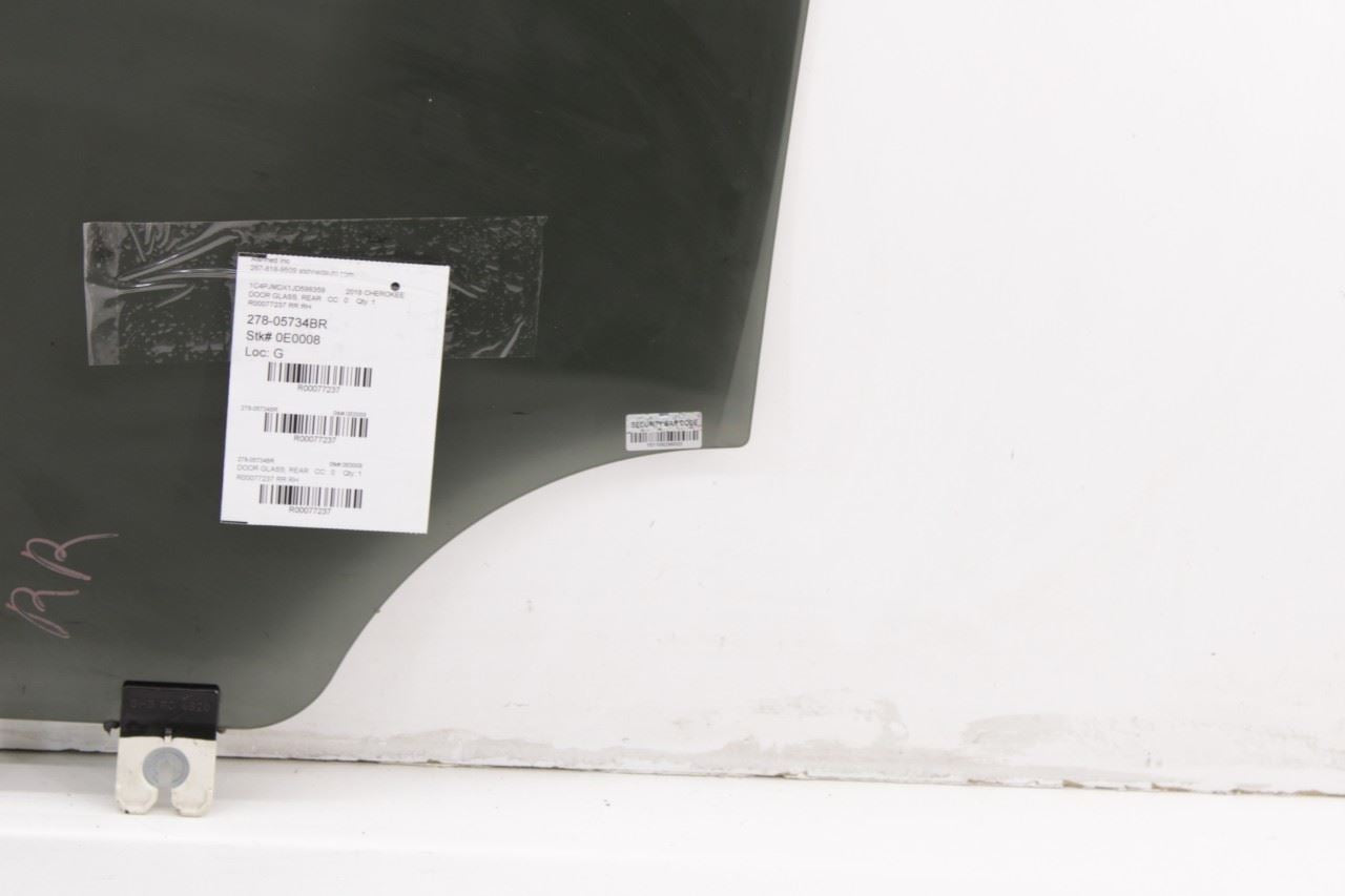2015-2023 Jeep Cherokee Limited Rear Right Side Door Window Glass 68104622AC OEM - Alshned Auto Parts