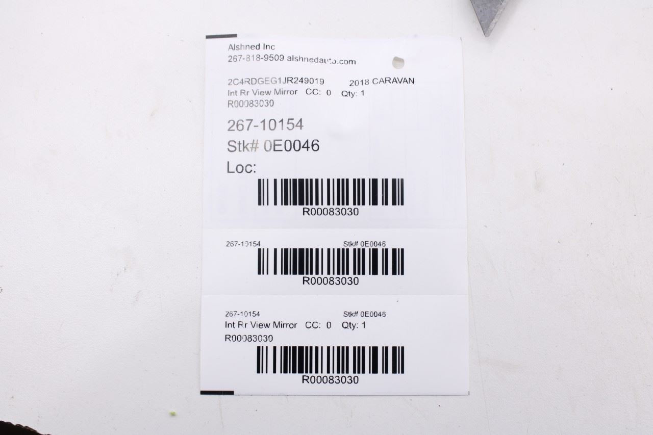 2008-2018 Dodge Grand Caravan GT Front Inside Rear View Mirror 55157457AD OEM9