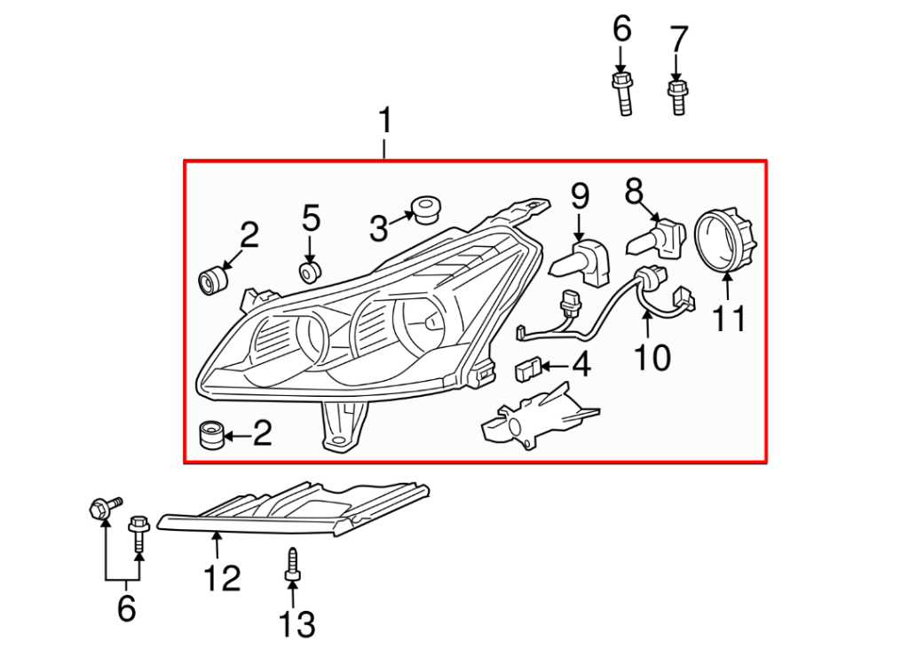 09-12 Chevrolet Traverse LT 3.6L Front Left Side Headlight Lamp 20794801 *ReaD* - Alshned Auto Parts