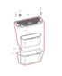 2019-26 RAM 1500 Big Horn Rear Under Seat Floor Storage Tray Set 68268035AB OEM - Alshned Auto Parts