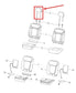 2016-2018 Jeep Renegade Front Left or Right Side Seat Headrest 6DC43LXHAA OEM - Alshned Auto Parts
