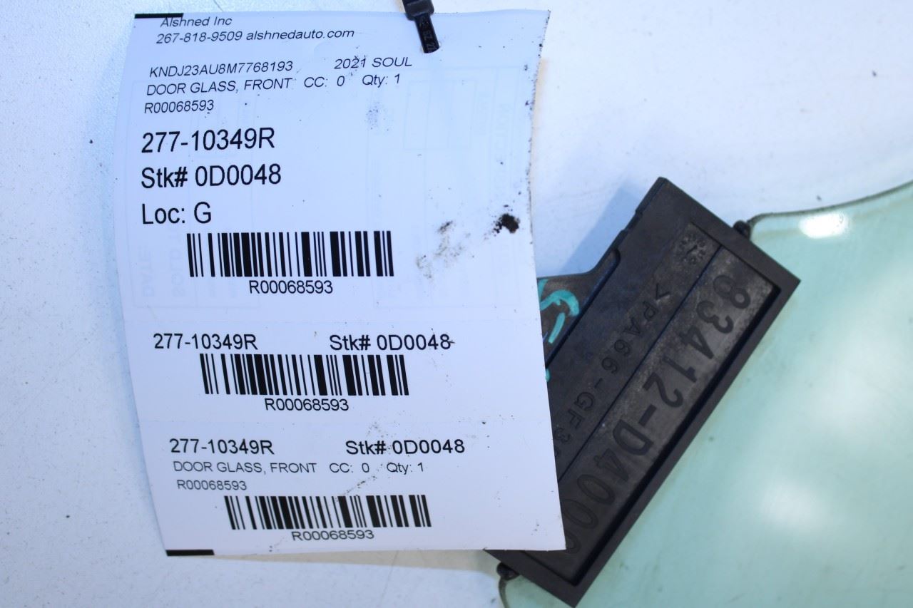 2020-2025 KIA Soul LX Front Right Passenger Side Door Window Glass 82420-K0420 - Alshned Auto Parts