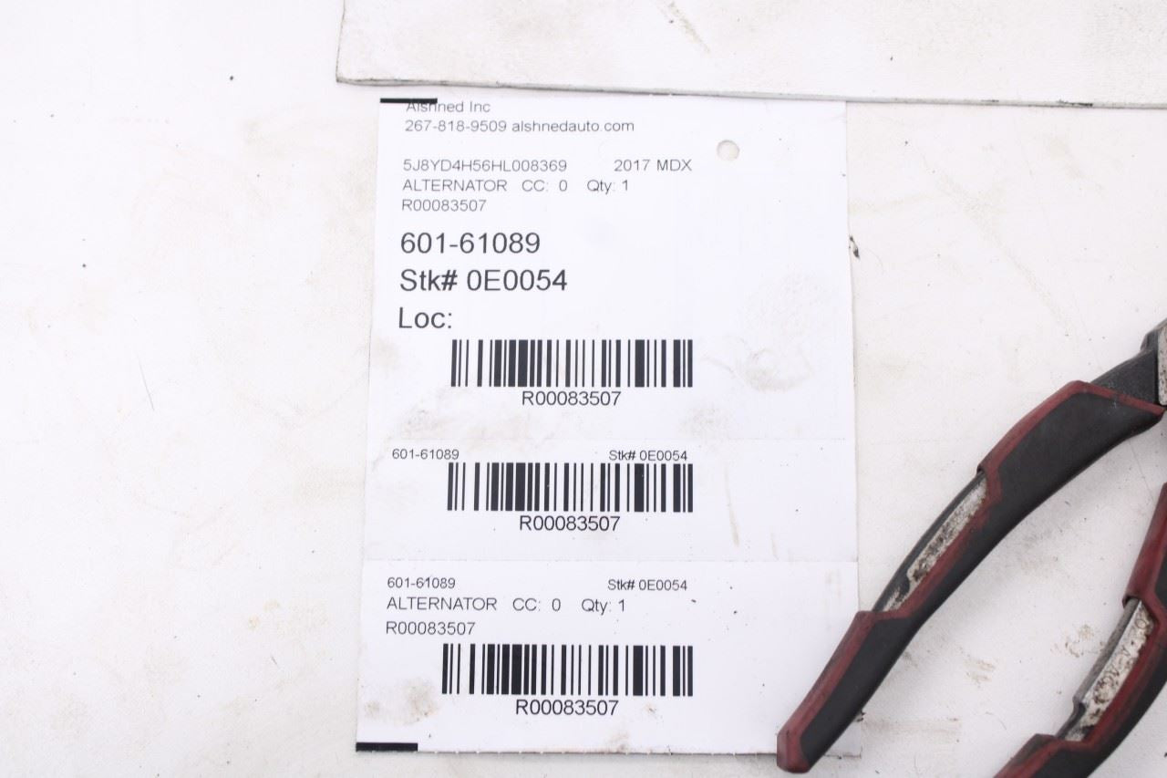2014-2020 Acura MDX w/Tech Pkg 3.5L Alternator Engine Generator 31100-5J6-A0113