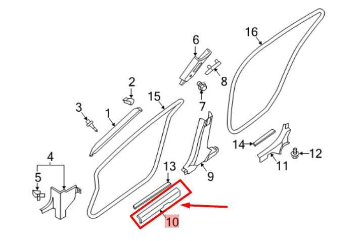 2016-2021 Nissan Maxima FR RH Door Inner Sill Kick Scuff Plate 769B4-3TA0A OEM - Alshned Auto Parts