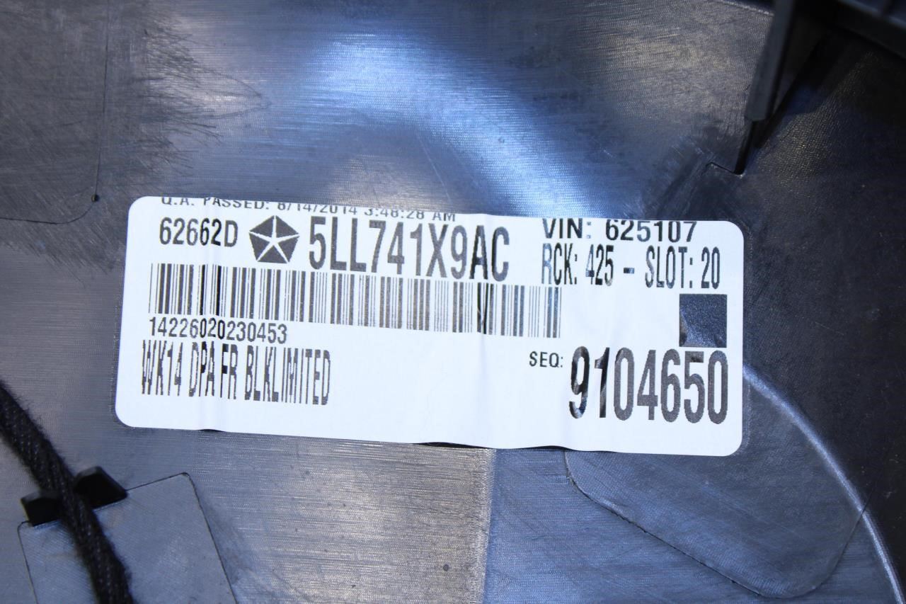 2014-2017 Jeep Grand Cherokee Limited Front Right Door Trim Panel 5LL741X9AC OEM - Alshned Auto Parts