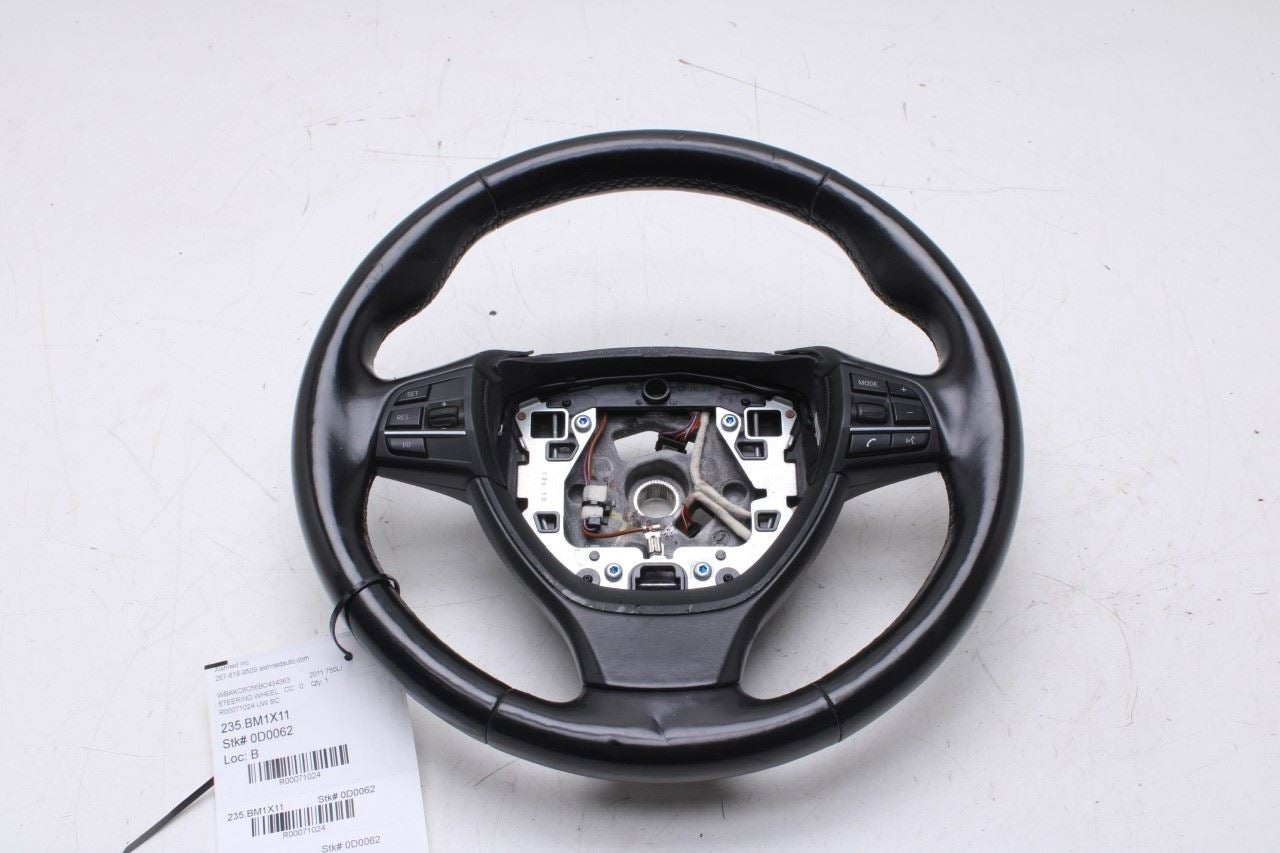 2010-2015 BMW 750Li xDrive 4.4L AWD Steering Wheel Leather w/ Control Buttons - Alshned Auto Parts