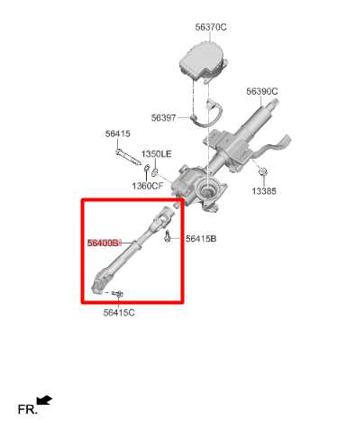 2021-2023 Hyundai Elantra SEL 2.0L FWD Steering Column Intermediate Lower Shaft - Alshned Auto Parts