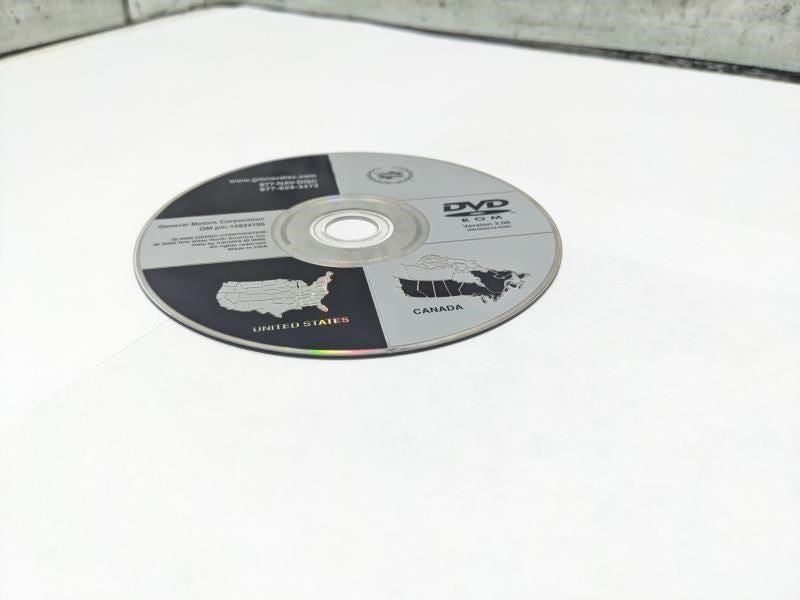 2007 Chevrolet Corvette DVD Navigation Disc Version 3.00 U.S. w Canada 15924195 - Alshned Auto Parts