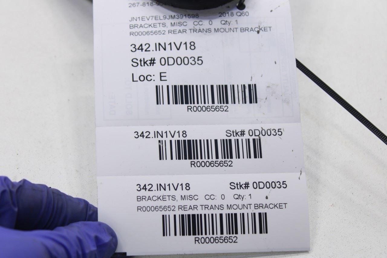 17-22 Infiniti Q60 Luxe AWD Rear Transmission Support Mount Bracket 11310-4HK5A - Alshned Auto Parts