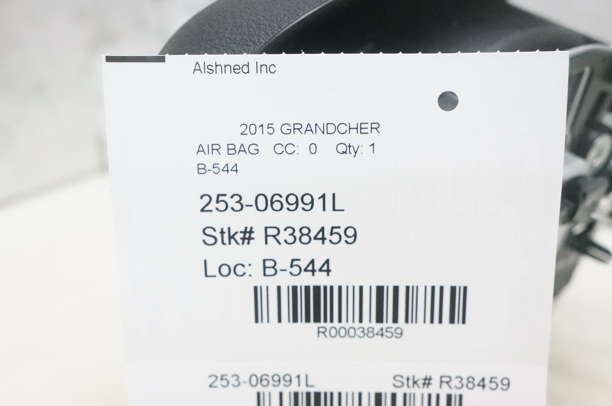 2014-2018 Jeep Grand Cherokee Left Driver Steering Wheel Air Bag 6BM591X9AA OEM - Alshned Auto Parts