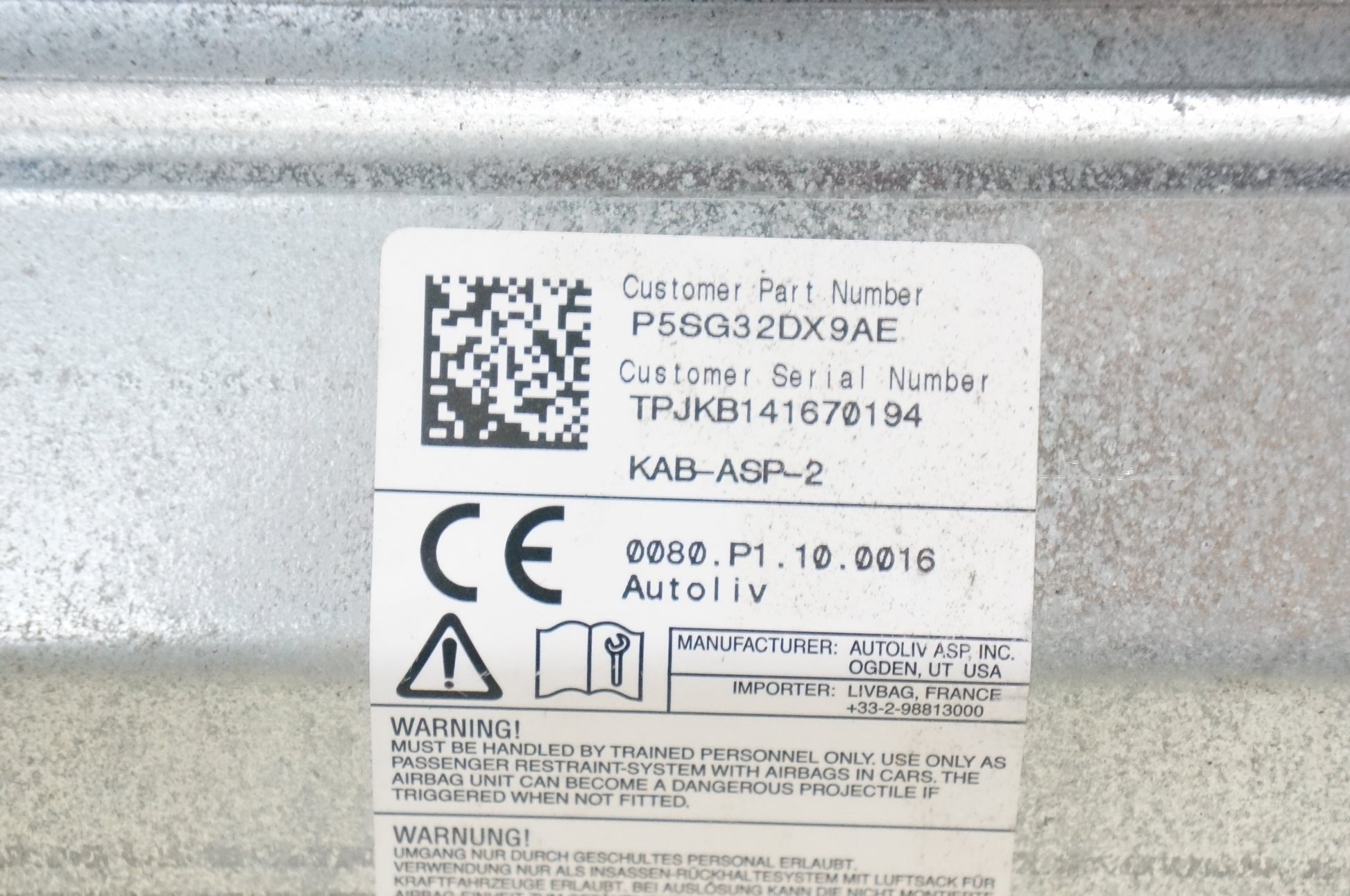 2014-2021 Jeep Grand Cherokee Front Left Lower Dash Knee Airbag 5SG32DX9AE OEM *ReaD* - Alshned Auto Parts