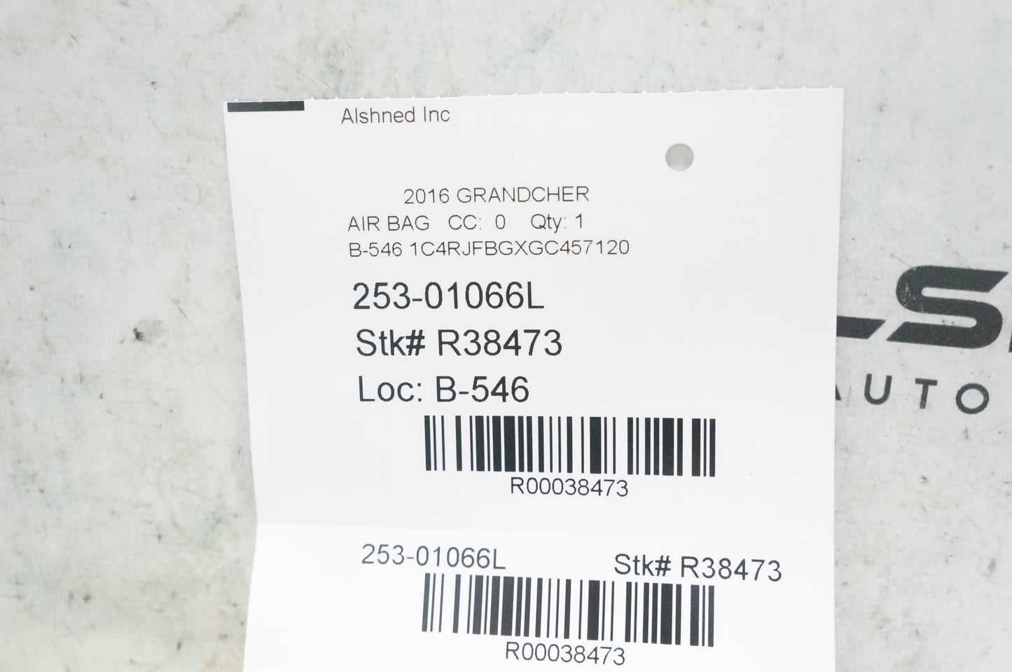 2014-2021 Jeep Grand Cherokee Front Left Lower Dash Knee Airbag 5SG32DX9AE OEM *ReaD* - Alshned Auto Parts