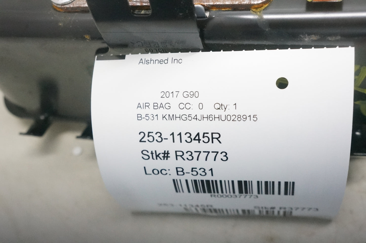 2017-2022 Genesis G90 Passenger Right Front Dash Airbag 84530-D2500 OEM - Alshned Auto Parts