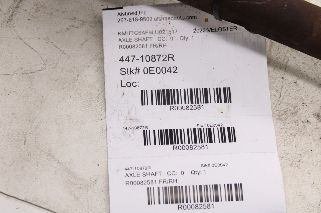 2019-21 Hyundai Veloster FWD Front Right Passenger Side CV Axle Drive Half Shaft9