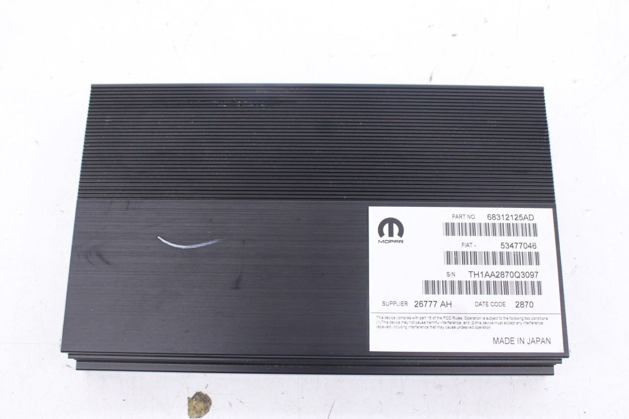 2018-2025 Jeep Compass Limited Sound System Amplifier Amp 68312125AD OEM - Alshned Auto Parts