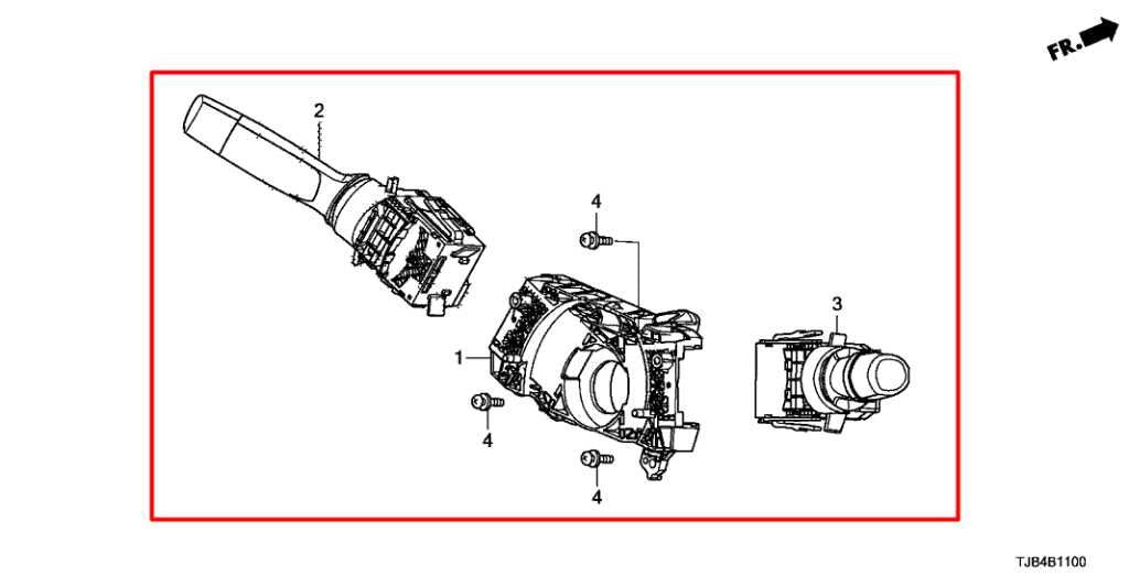 2019-25 Acura RDX SH-AWD 2.0L AWD Steering Column Light Turn Signal Wiper Switch - Alshned Auto Parts