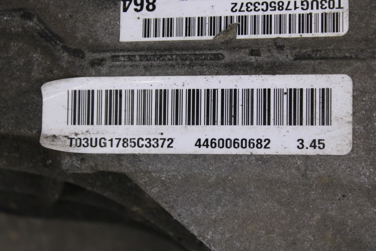 14-26 Dodge Durango SXT 3.6L AWD Rear Axle Differential Carrier 3.45 ratio 195mm - Alshned Auto Parts