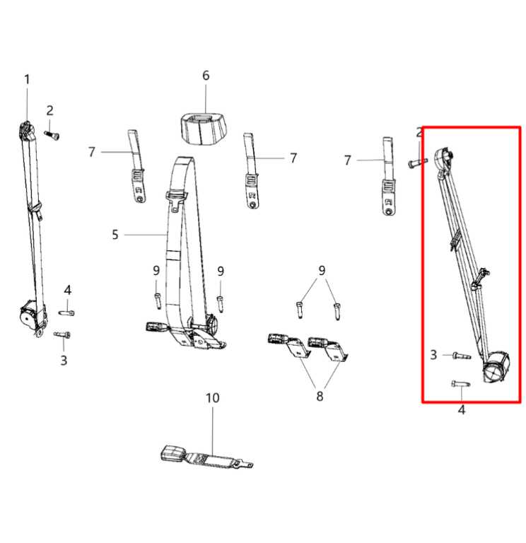 13-19 Ram 1500 Big Horn Crew Cab Rear Driver LH Side 2nd Row Seat Belt Retractor - Alshned Auto Parts