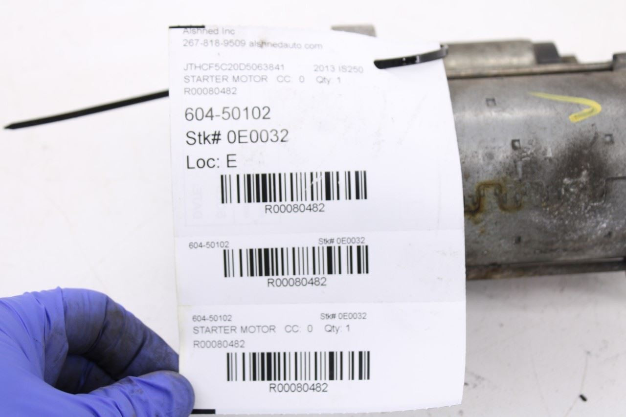 2009-2015 Lexus IS250 2.5L Engine Starter Motor 28100-31071 OEM - Alshned Auto Parts