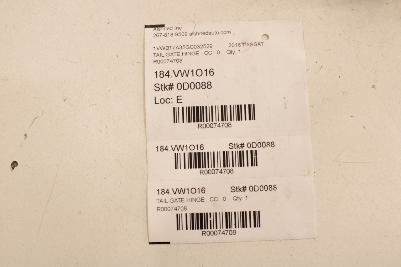 2012-2022 Volkswagen Passat SE Rear Right and Left Side Trunk Deck Lid Hinge Set - Alshned Auto Parts