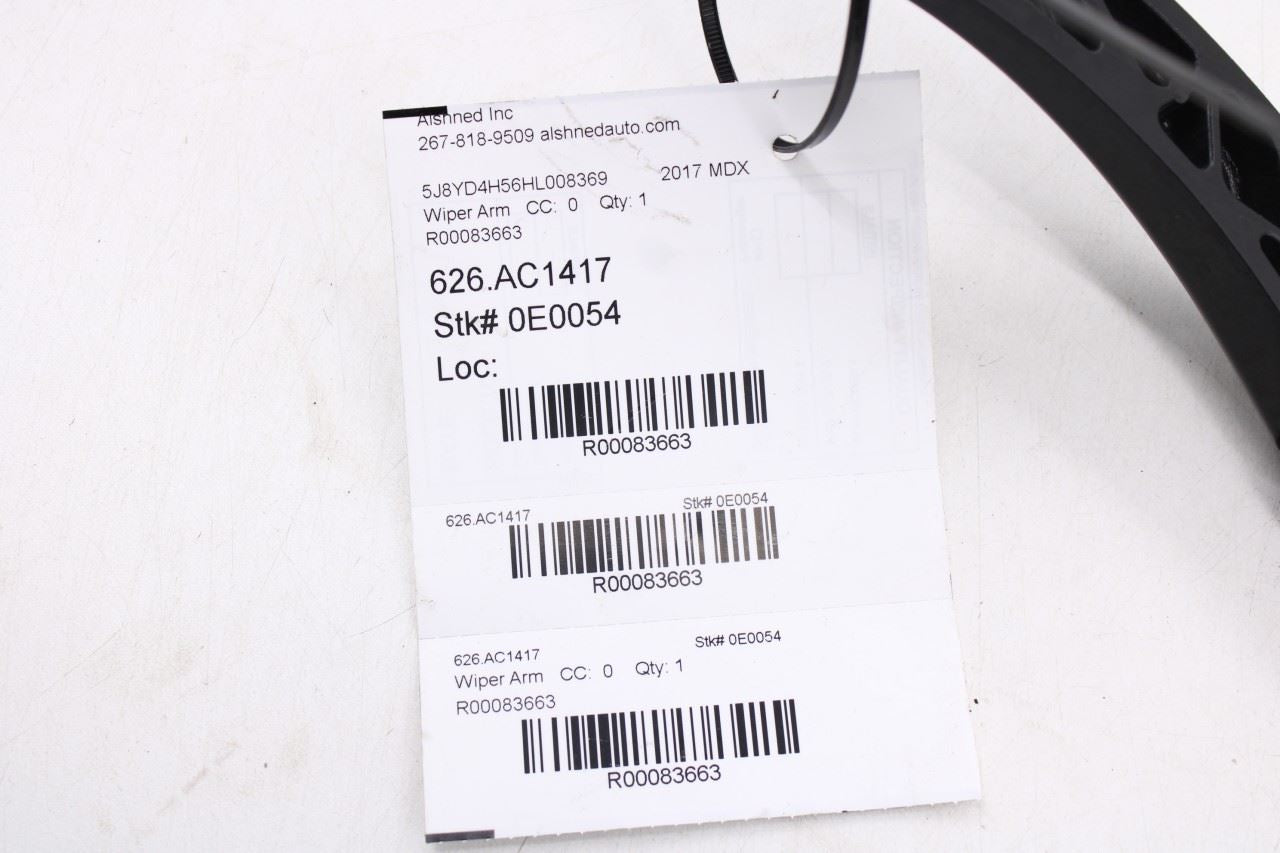 14-2020 Acura MDX w/Technology Pkg Front Left and Right Windshield Wiper Arm OEM8