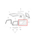 13-18 Jeep Wrangler Sport 2dr Rear Passenger Right Side Soft Top Quarter Window - Alshned Auto Parts