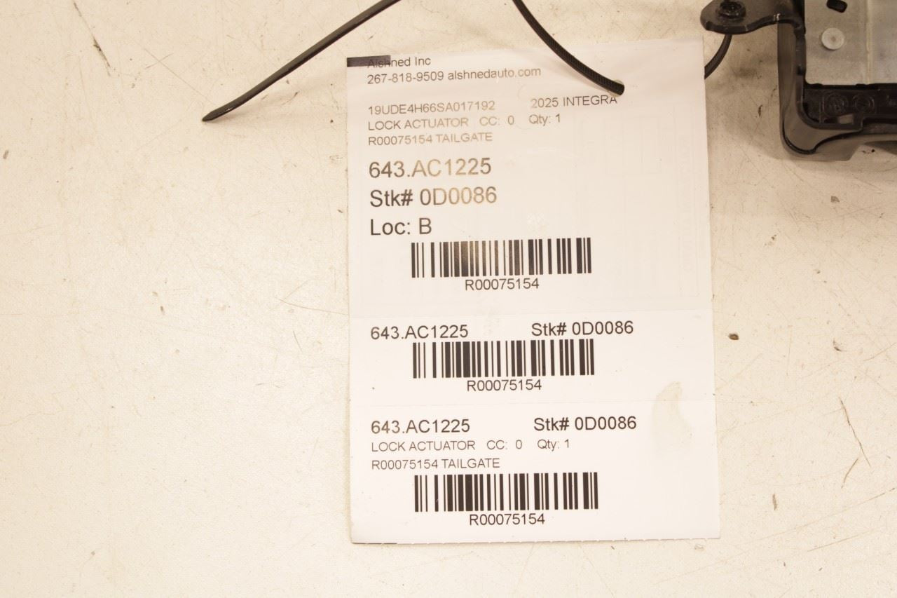 2023-26 Acura Integra A-Spec Rear Liftgate Lid Lock Latch Actuator 74800-TRN-H01 - Alshned Auto Parts