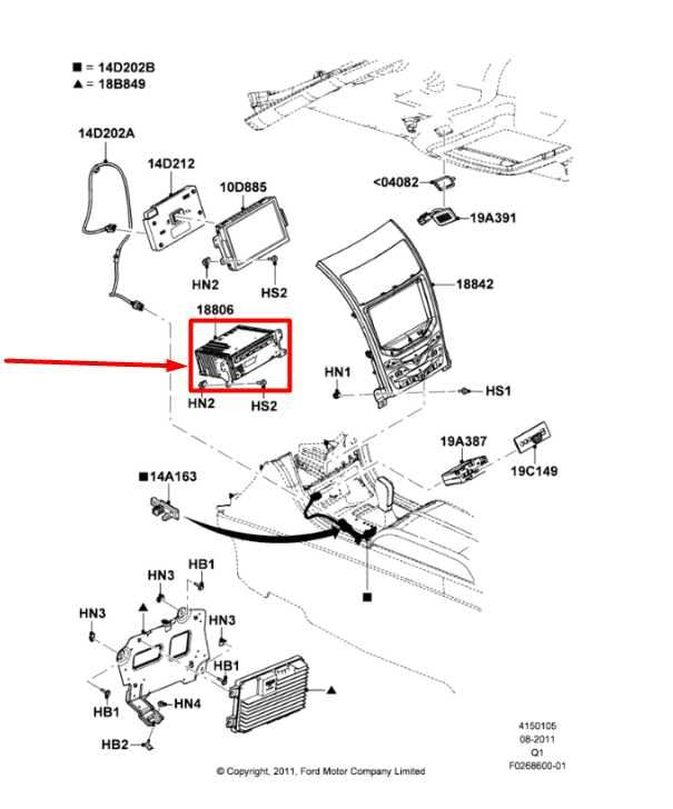 2014 Lincoln MKX Clarion Audio Radio CD Player Receiver ET4T-19C107-KA OEM1