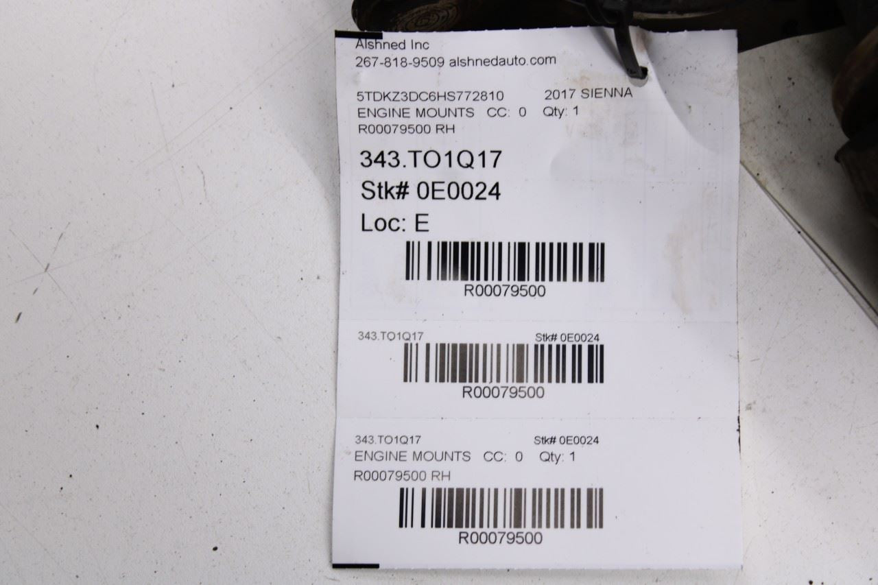 2011-20 Toyota Sienna LE 3.5L FWD Right Side Engine Mount Insulator 12362-0P051 - Alshned Auto Parts