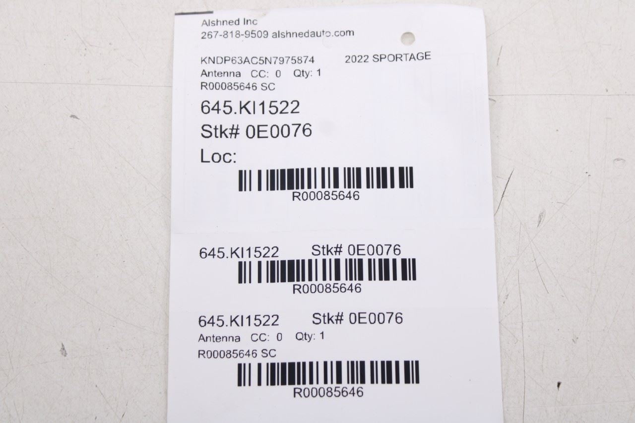 20-2022 KIA Sportage Nightfall Roof Exterior Shark Fin Combination Radio Antenna - Alshned Auto Parts