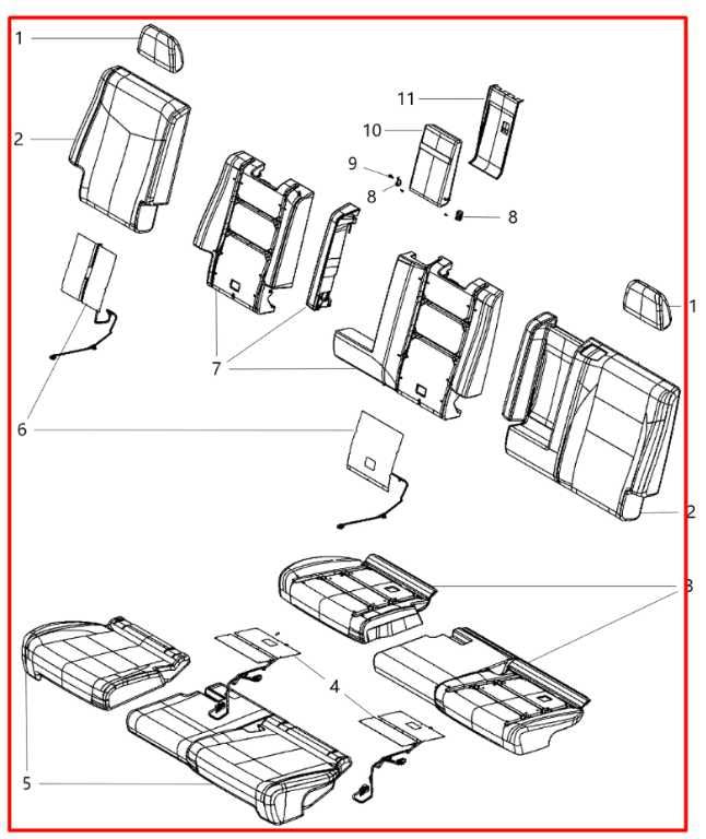 2015 Dodge Durango SXT Front Rear 2nd Row and 3rd Row RH Left Side Seat Complete3