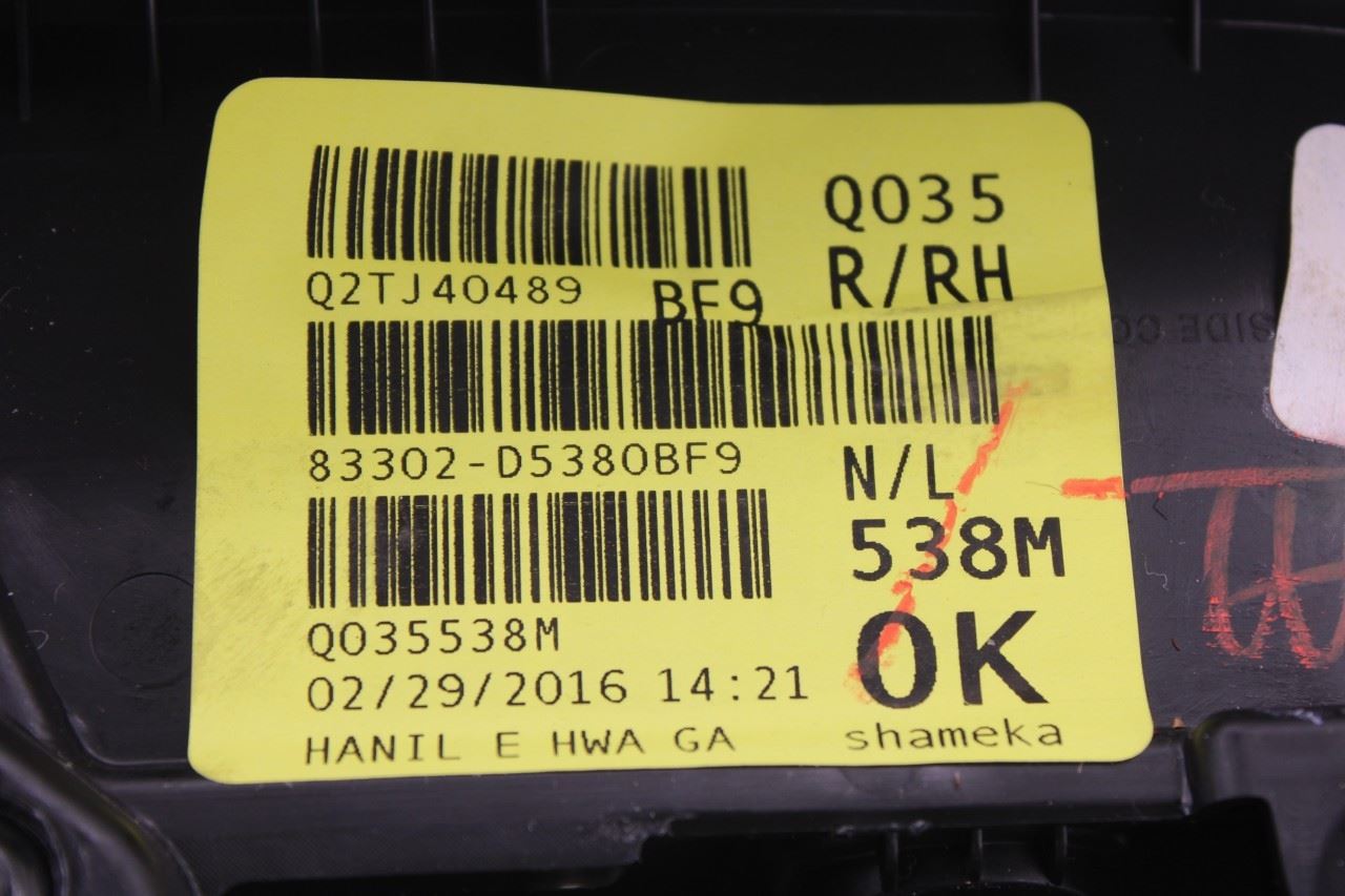 16-18 Kia Optima EX Rear Right Passenger Side Door Trim Panel 83302-D5380BF9 OEM19