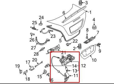 06-09 Mercedes-Benz CLK 350 Rear Liftgate Tailgate Lock Latch Actuator w/ Handle1