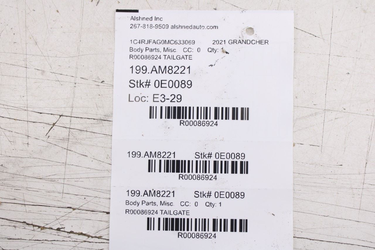 2011-2021 Jeep Grand Cherokee Laredo X 4x4 Liftgate Back Door Weatherstrip Seal10