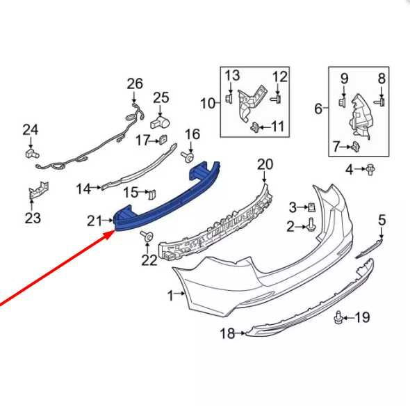 2013-2020 Ford Fusion Rear Bumper Reinforcement Impact Bar DG9Z-17906-A OEM - Alshned Auto Parts