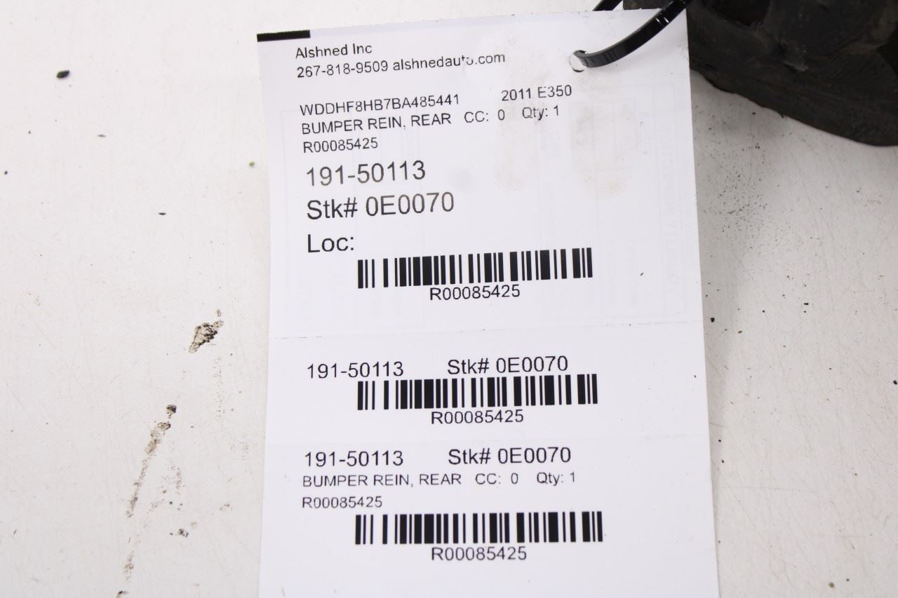 10-16 Mercedes-Benz E350 4Matic Rear Bumper Reinforcement Impact Bar 212610211410