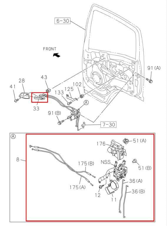 2012-2020 ISUZU NPR HD Front Right Side Door Lock Latch Actuator w/ Inner Handle - Alshned Auto Parts