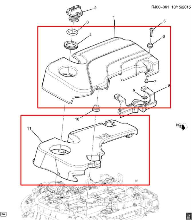 18-22 Chevrolet Equinox LT Engine Top Appearance Cover and Intake Manifold Cover - Alshned Auto Parts