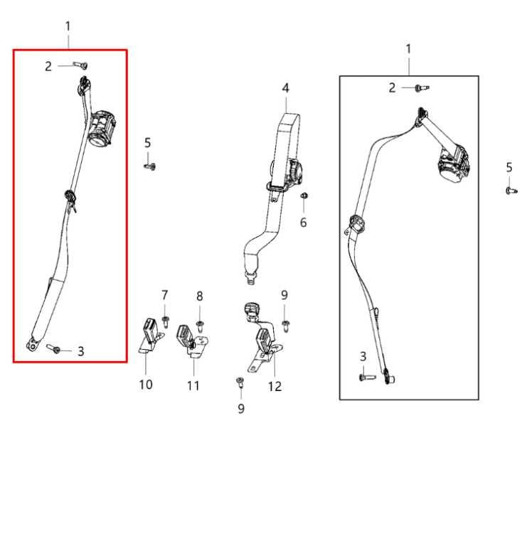 18-25 Jeep Compass Limited 2.4L 4WD Rear Right Side 2nd Row Seat Belt Retractor - Alshned Auto Parts