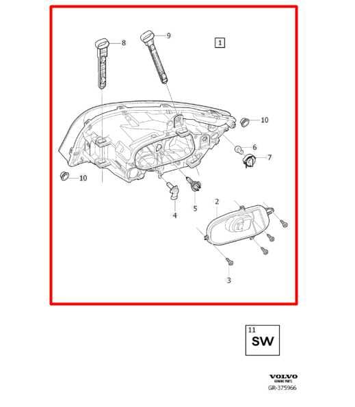 2015-2016 Volvo S60 T5 Premier 2.0L FWD Front Driver Left Side Headlight Lamp - Alshned Auto Parts