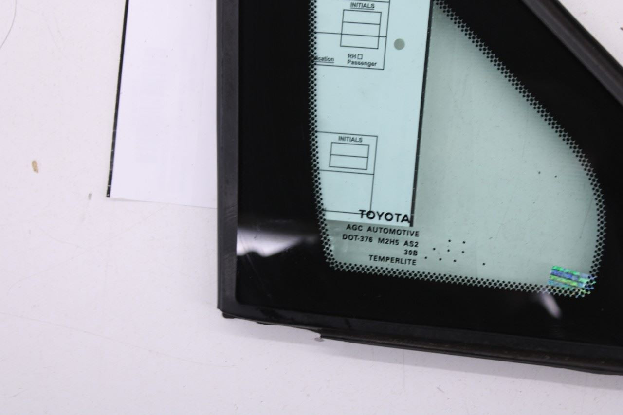 2011-2020 Toyota Sienna LE Front Right Side Door Quarter Vent Fixed Window Glass - Alshned Auto Parts