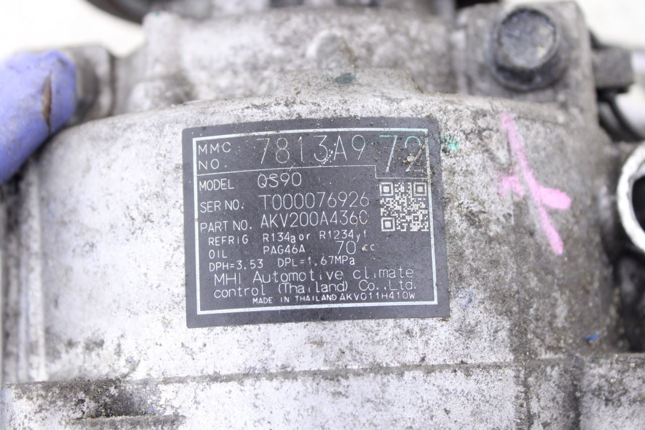 20-2025 Mitsubishi Outlander Sport SE 2L AC Air Conditioner Compressor 7813A97210