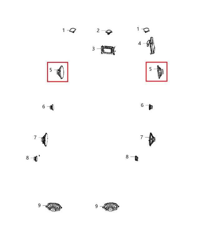 17-24 Chrysler Pacifica Limited Front Right and Left Door Speaker 05064358AB - Alshned Auto Parts