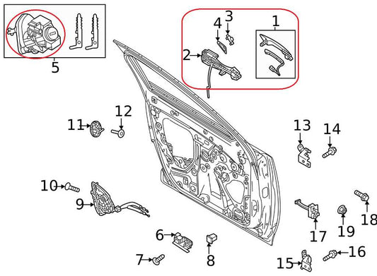 20-25 Mazda CX-30 2.5 S Front Left Side Exterior Door Handle BDTV-59-410F-13 OEM - Alshned Auto Parts