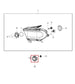 2014-2020 Dodge Durango SXT Front Right Passenger Side Fog Light Lamp 5182021AB - Alshned Auto Parts