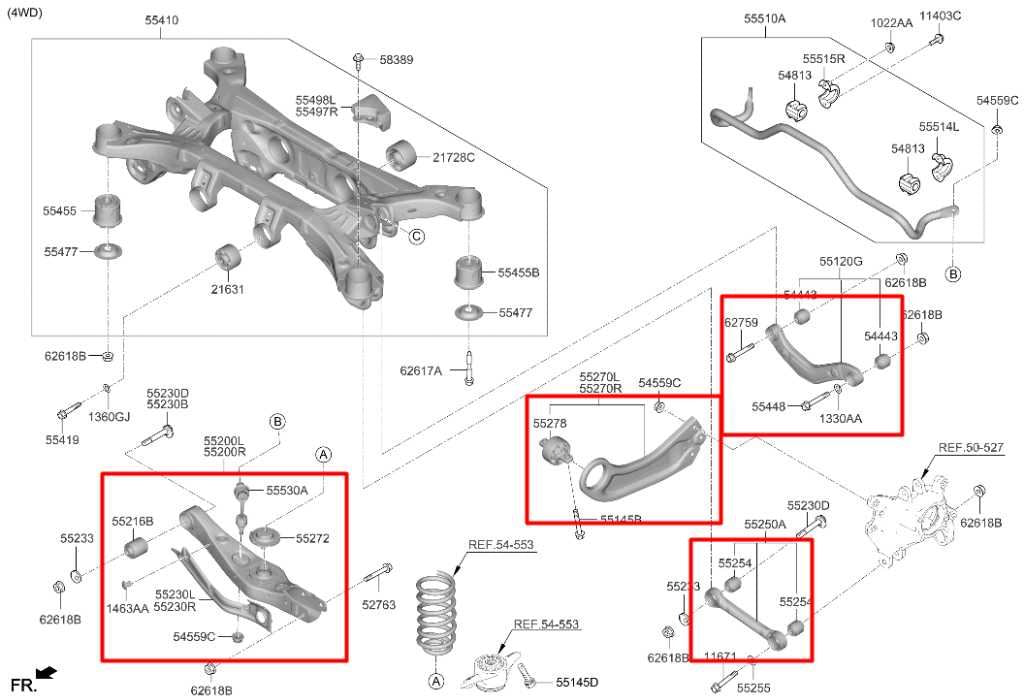 21-23 Hyundai Santa Fe SEL 2.5L AWD Rear LH Side Lower and Upper Control Arm Set - Alshned Auto Parts