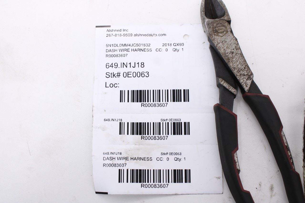 2017-2019 Infiniti QX60 Main Dash Instrument Panel Wire Harness 24010-9NP0C OEM14