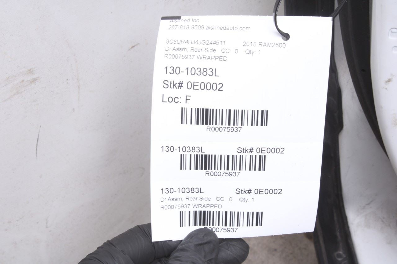 2018-26 RAM 2500 Crew Cab Tradesman Rear Left Door Shell Panel 55372019AG OEM - Alshned Auto Parts