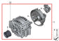 2013-15 BMW 750i xDrive 4.4L AWD Engine Alternator Generator 12-31-7-616-126 OEM1